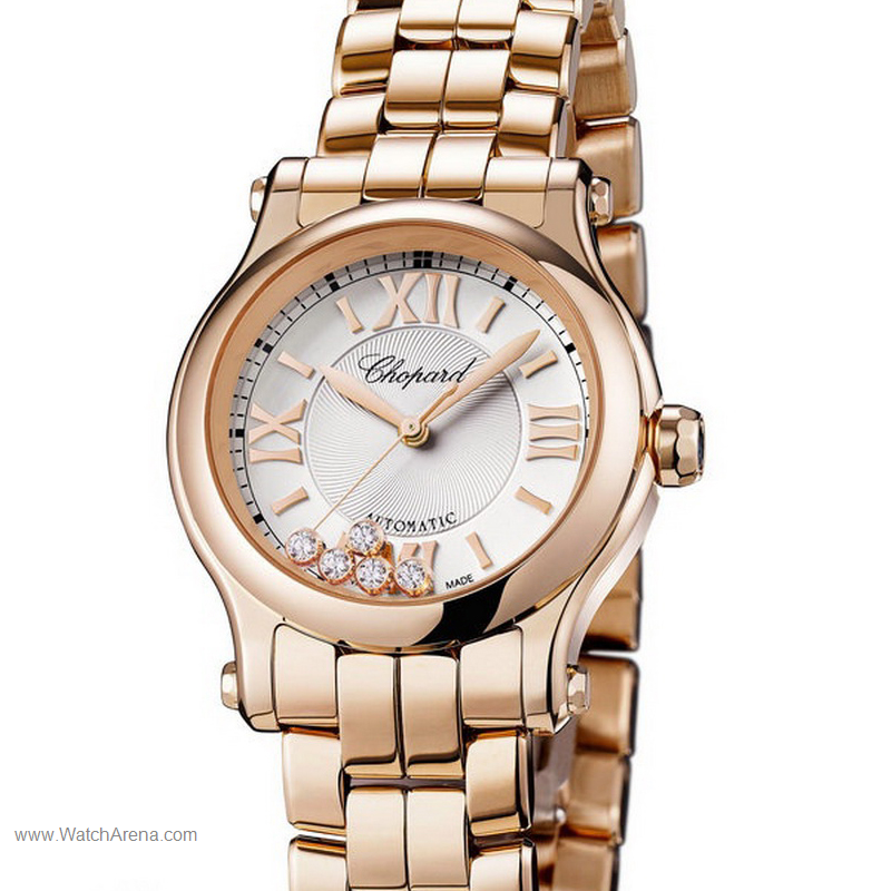 Chopard Happy Sport 30 Mm Automatic 274893 5003 Rose Gold