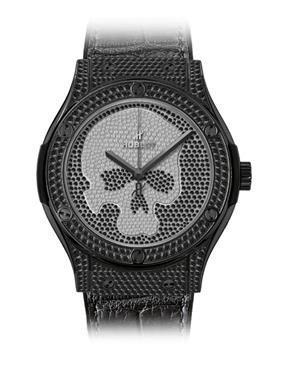 Hublot Classic Fusion BLACK SKULL FULL PAVE